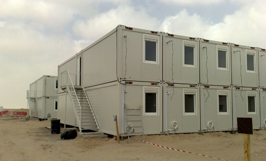 Folding container prefabricated house